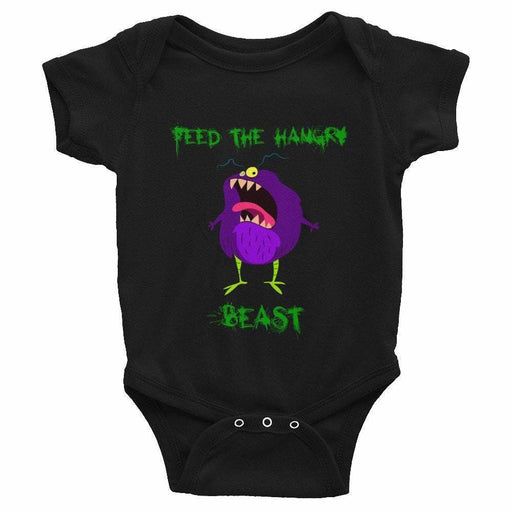 Cute shirt,funny shirt,baby gift,baby,gift for her,gift for him,Feed the Hangry Beast Infant Bodysuit,new mom gift,graphic tee - Atomic Bullfrog