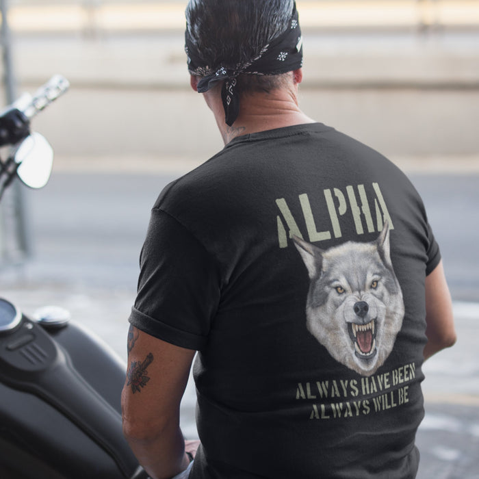 Alpha Wolf Unisex t-shirt, Snarling Wolf Shirt - Atomic Bullfrog