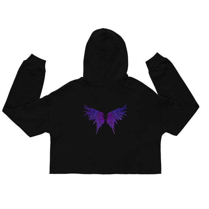 Angel Wings Crop Sweatshirt - Atomic Bullfrog