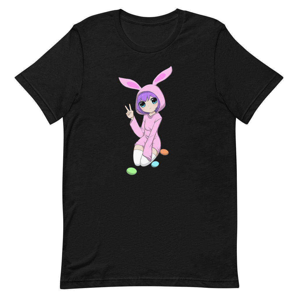 Anime Bunny Girl T-Shirt, Anime Girl in Bunny Ears Shirt, Japanese Anime Bunny Girl Tee, Kawaii Aesthetic Shirt, Easter Bunny T-Shirt - Atomic Bullfrog