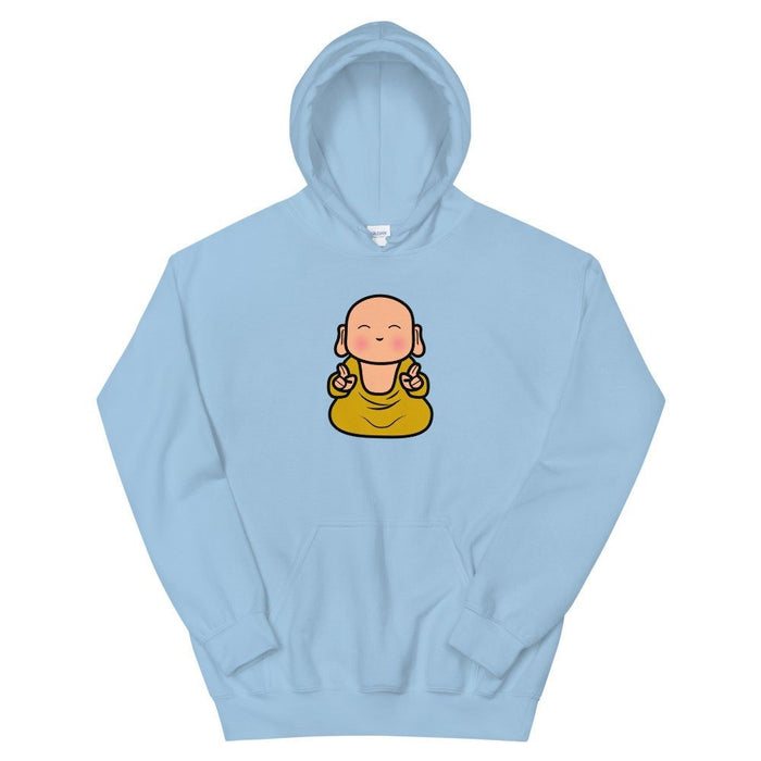 Baby Buddha Unisex Hoodie, Buddha clothing ,Boho Clothing, Buddha Hoodie, Yoga Hoodie, Kawaii Hoodie Clothing, Kawaii Buddha Hoodie, Gift - Atomic Bullfrog