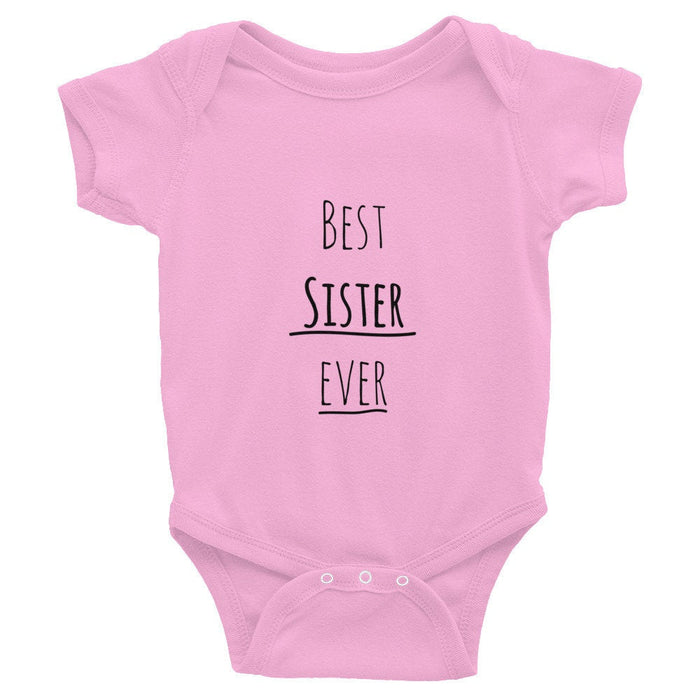 Cute, baby shirt,gift for baby,Best Sister Ever Onesie,gift for mom,baby girl,sister,baby shower gift,baby sister gift,brothers,families - Atomic Bullfrog