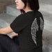 Dark Academia Angel Wings Unisex T-Shirt, Angel Wings Shirt, Angelcore Aesthetic Clothing, Goth Shirt, Wings Art Tee, Angel Wings - Atomic Bullfrog