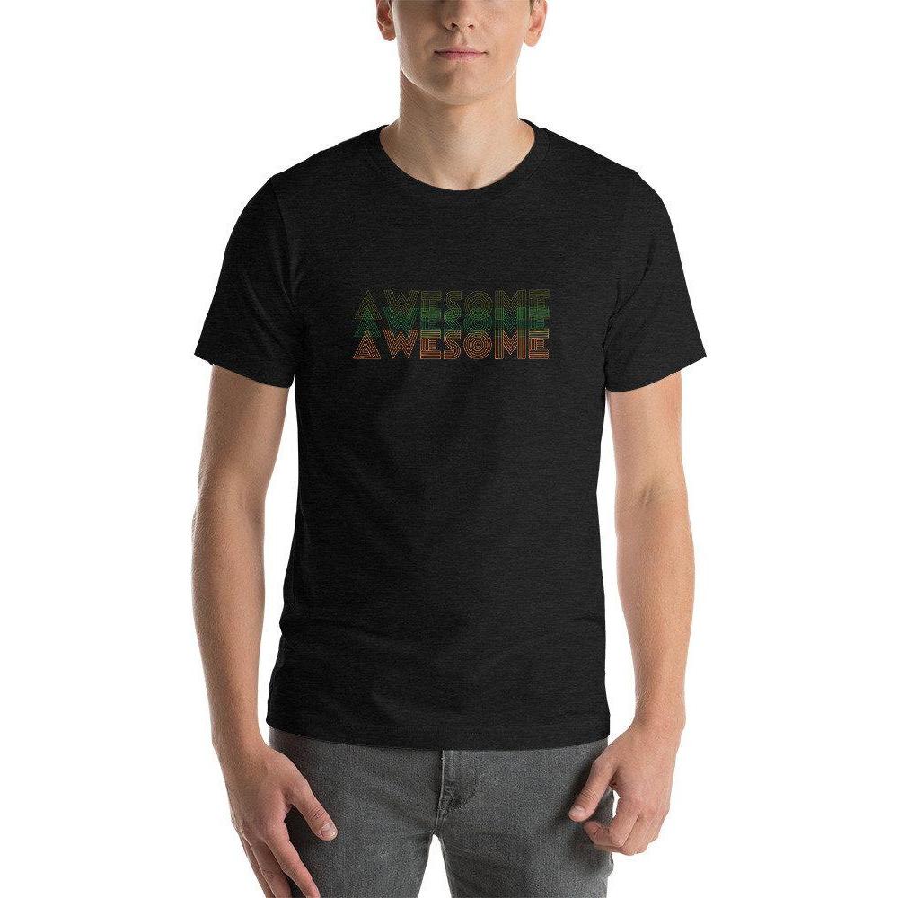 Disco 70s Awesome Unisex T-Shirt, Gift, Rainbow 70's Disco Tee, Retro 70s Style Graphic Shirt, Rainbow Tee, Cool Graphic Shirt - Atomic Bullfrog