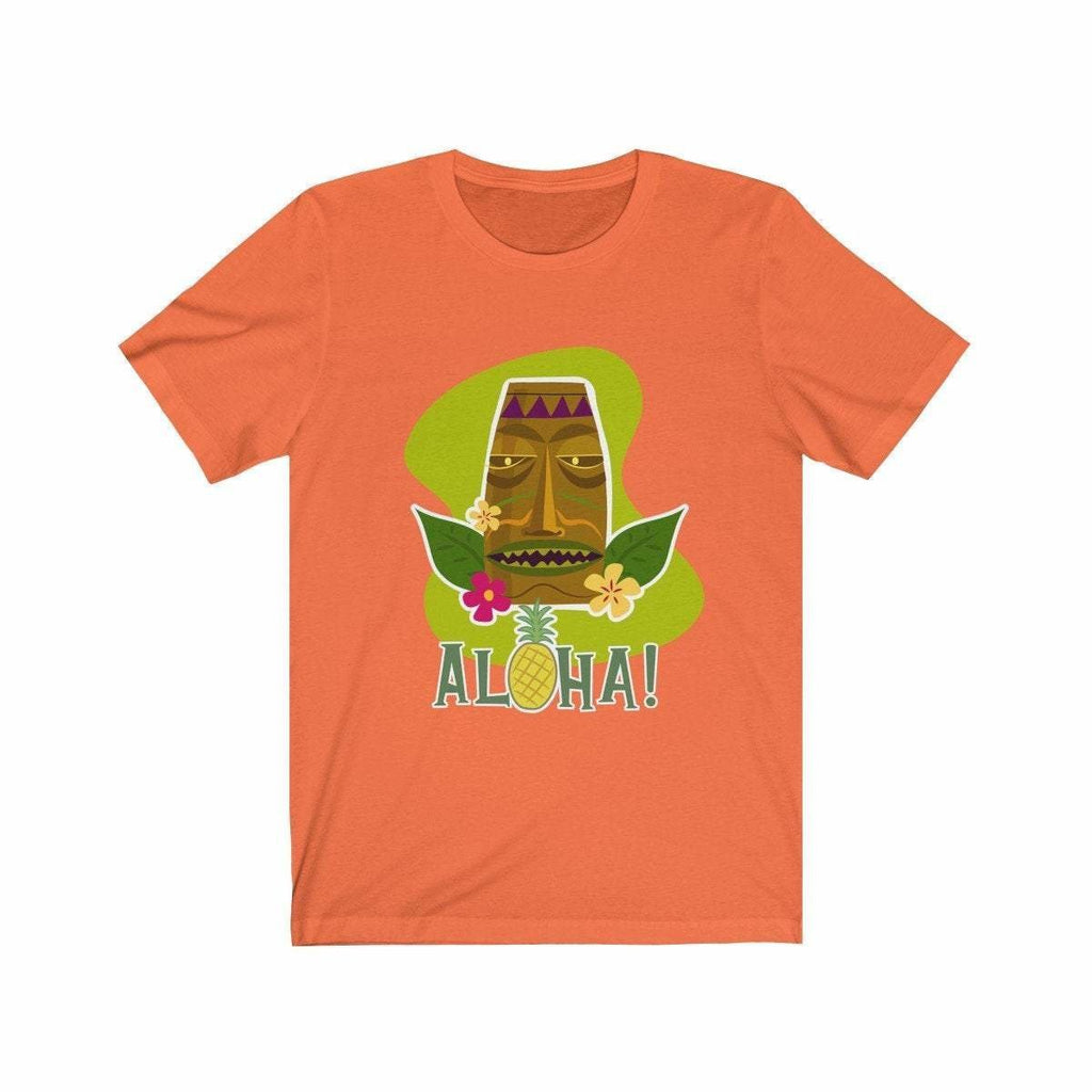 Funny Aloha Pineapple Tiki Retro Style Graphic Unisex T-Shirt - Atomic Bullfrog
