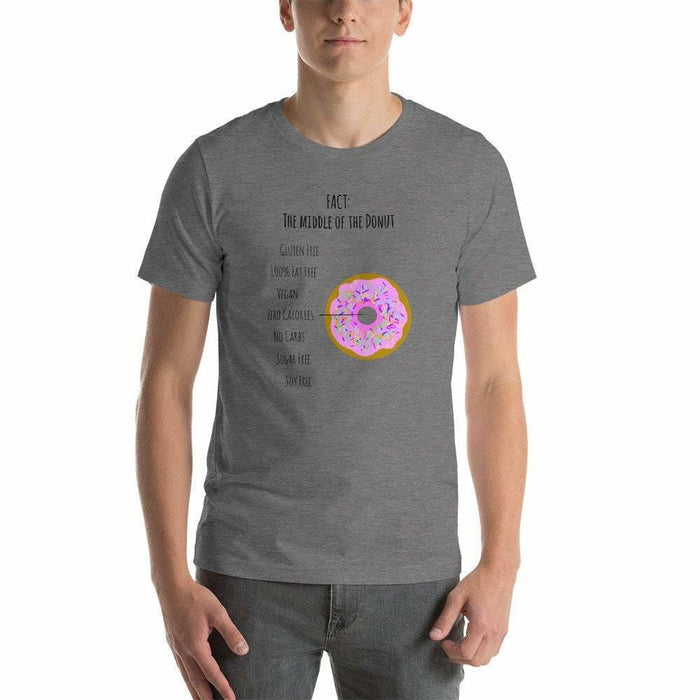 Funny National Donut Day Fact - Unisex T-Shirt,Funny shirt,Donut t shirt,Gift,Funny Vegan Shirt,Foodie shirt,I love donuts,doughnut shirt - Atomic Bullfrog