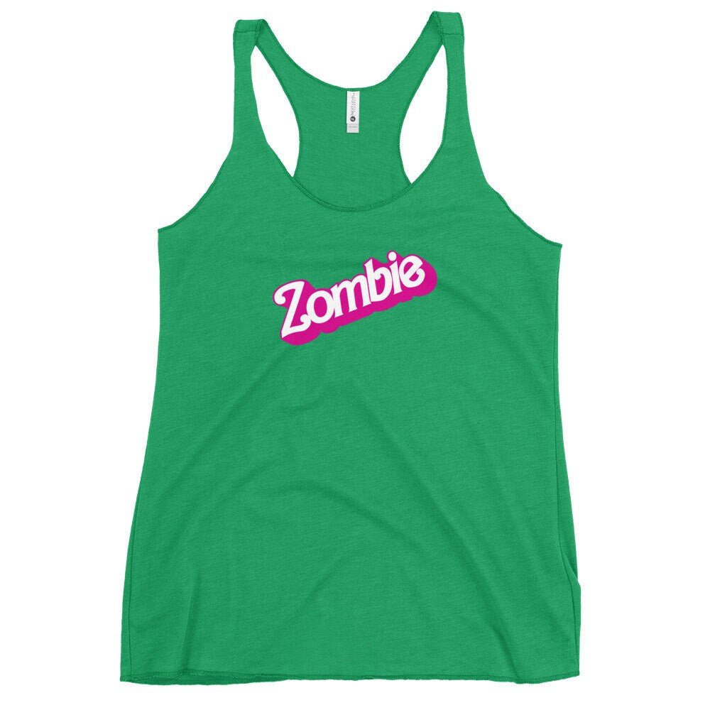 Funny Zombie Tank, Creepy Cute Tank, Zombie Tanktop, Horror Tanktop, Cute Zombie Tank, Halloween Top, Zombie Girl Top, Cute Workout Top - Atomic Bullfrog