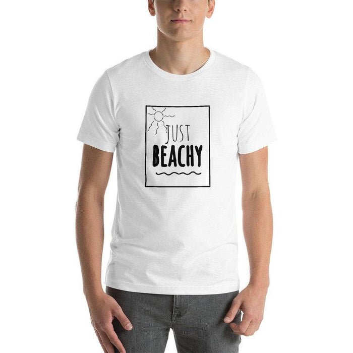 Just Beachy Unisex T-Shirt, Cute Graphic Shirt, Vacation TShirt, Beach Shirt, Travel Shirt, Funny Shirt, Gift, Cute Vacation Tee, Summer Tee - Atomic Bullfrog
