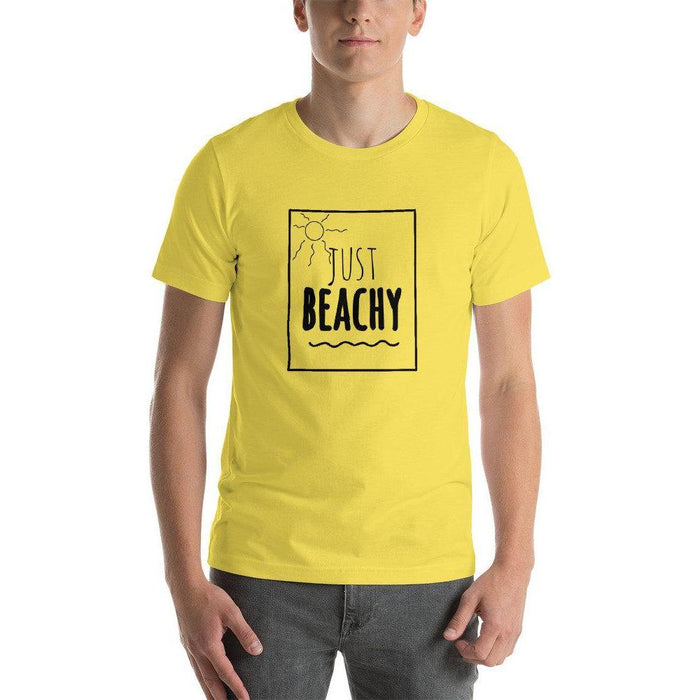 Just Beachy Unisex T-Shirt, Cute Graphic Shirt, Vacation TShirt, Beach Shirt, Travel Shirt, Funny Shirt, Gift, Cute Vacation Tee, Summer Tee - Atomic Bullfrog
