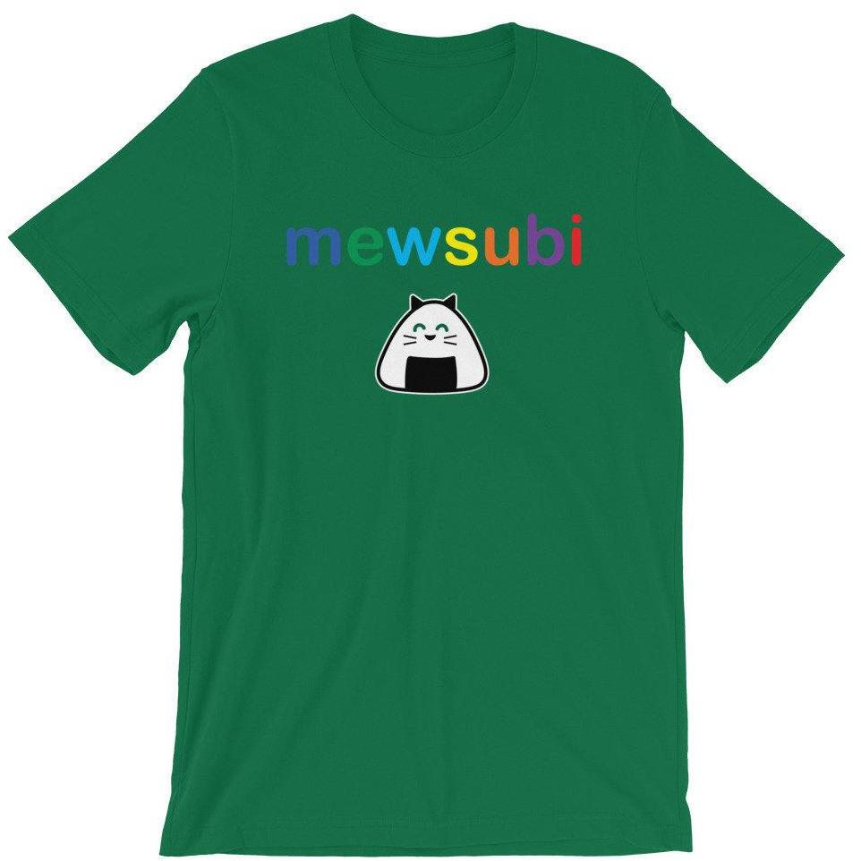 Kawaii Cat Musubi Unisex T-Shirt/Kawaii Clothing/Funny Cat Shirt/Musubi Tee/Cat Shirt/Rainbow Shirt/Kawaii Cute Shirt/Kawaii Shirt/Cat Tee - Atomic Bullfrog