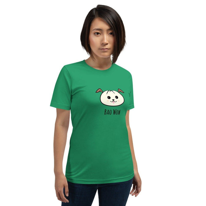 Kawaii Cute Char Siu Bao Wow Dog Unisex T-Shirt/Kawaii Clothing/Dog Shirt/Bao Shirt/Funny Dog Shirt/Pastel Goth Clothing/Asian Food Shirt - Atomic Bullfrog