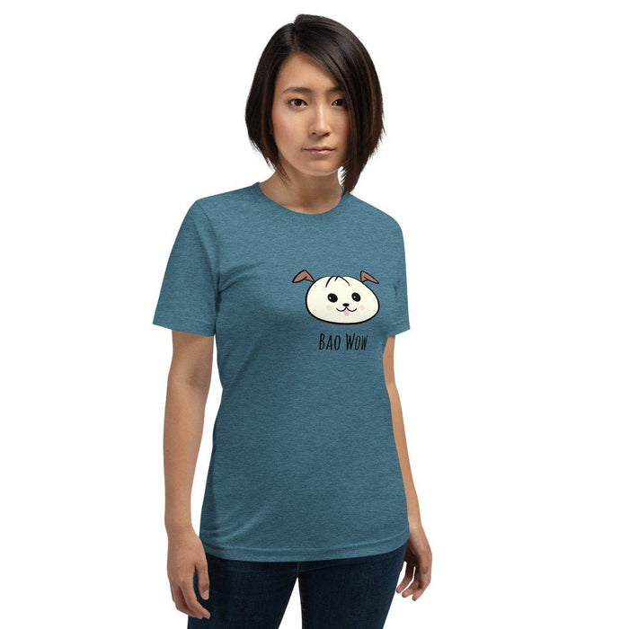 Kawaii Cute Char Siu Bao Wow Dog Unisex T-Shirt/Kawaii Clothing/Dog Shirt/Bao Shirt/Funny Dog Shirt/Pastel Goth Clothing/Asian Food Shirt - Atomic Bullfrog