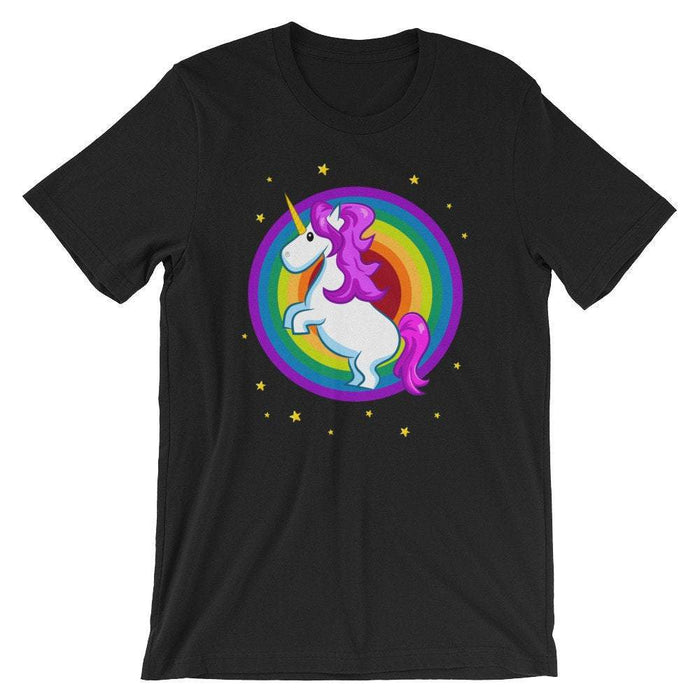 Kawaii Cute Unicorn Rainbow Unisex T-Shirt - Atomic Bullfrog