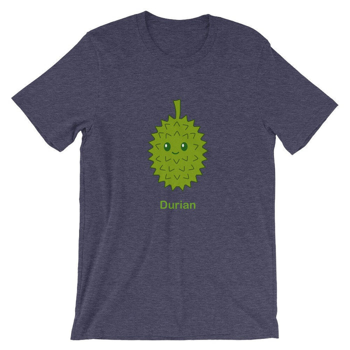 Kawaii Durian Fruit Unisex T-Shirt, Durian Shirt, Fruit Shirt, Funny Tshirt, Kawaii Clothing, Foodie Shirt, Kawaii Fruit Shirt, Funny Shirt - Atomic Bullfrog