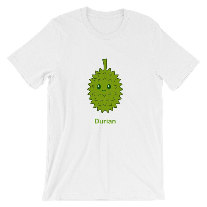 Kawaii Durian Fruit Unisex T-Shirt, Durian Shirt, Fruit Shirt, Funny Tshirt, Kawaii Clothing, Foodie Shirt, Kawaii Fruit Shirt, Funny Shirt - Atomic Bullfrog