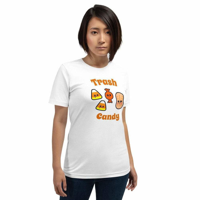Kawaii Halloween Candy Unisex T-Shirt, Yami Kawaii Clothing, Kawaii Sad Candy Shirt, Funny Halloween - Atomic Bullfrog