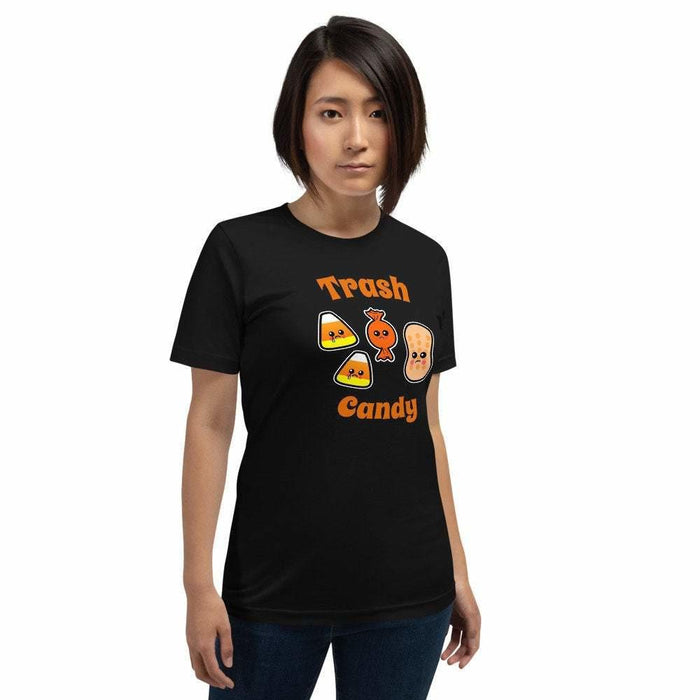 Kawaii Halloween Candy Unisex T-Shirt, Yami Kawaii Clothing, Kawaii Sad Candy Shirt, Funny Halloween - Atomic Bullfrog