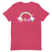 Kawaii Konichiwa Rainbow Unisex T-Shirt - Atomic Bullfrog