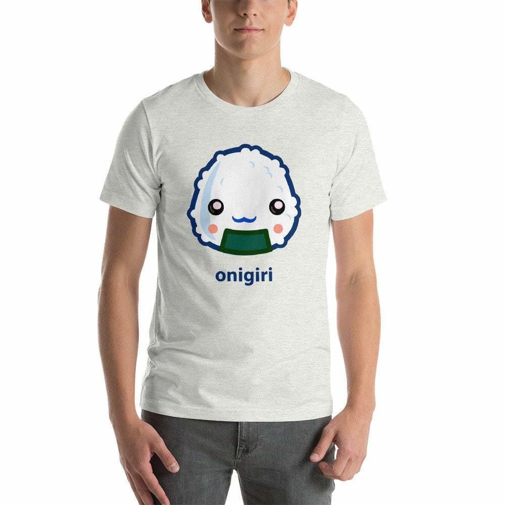Kawaii Sushi Onigiri Rice Ball Unisex T-Shirt - Atomic Bullfrog