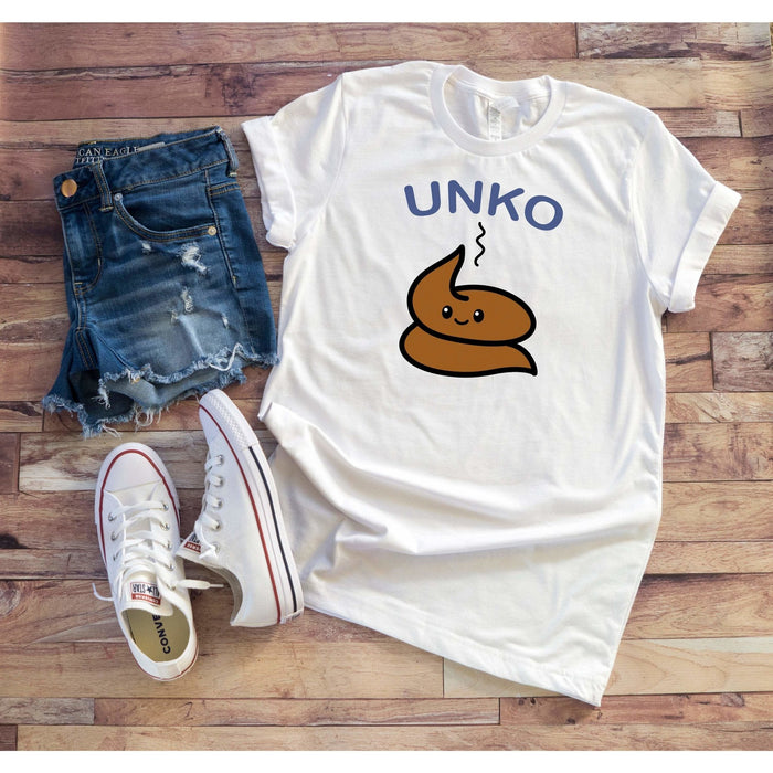 Kawaii Unko Poop Unisex T-Shirt - Atomic Bullfrog
