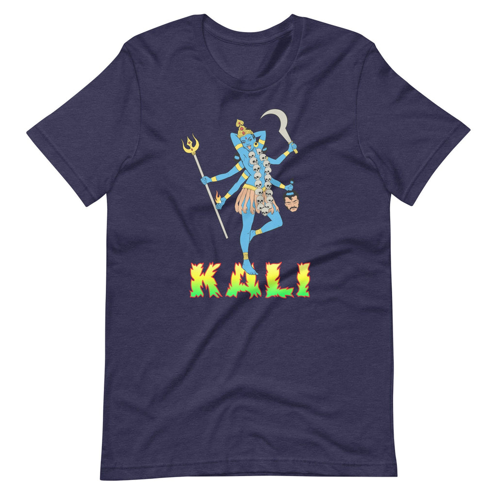 Lowbrow Art Goddess T-Shirt, Unisex Hindu Goddess Kali Shirt, Psychobilly Shirt, Horror Goth T-Shirt, Goddess Kali T-Shirt, Hot Rod Pin Up - Atomic Bullfrog