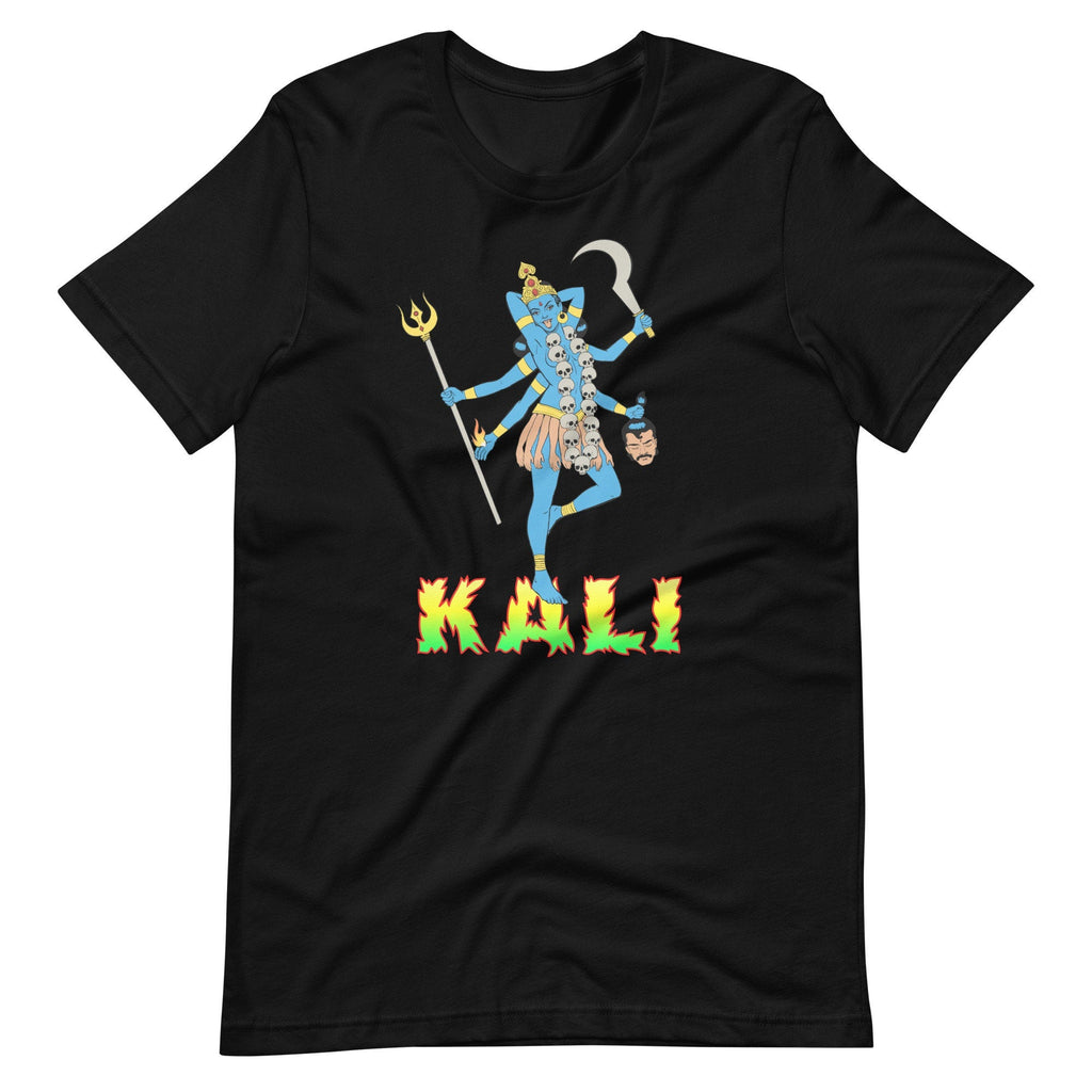 Lowbrow Art Goddess T-Shirt, Unisex Hindu Goddess Kali Shirt, Psychobilly Shirt, Horror Goth T-Shirt, Goddess Kali T-Shirt, Hot Rod Pin Up - Atomic Bullfrog