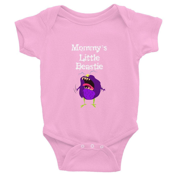 Mommy's Little Beastie Infant Bodysuit,cute baby clothing,baby onesie,gift for baby,baby shower gift,funny baby clothing,Halloween shirt - Atomic Bullfrog