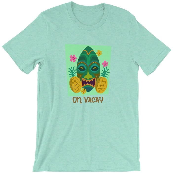 On Vacay Tiki and Pineapples - Unisex T-Shirt,Funny Shirt,Fun Tiki tshirt,summer tee,pineapple shirt,gift for him,gift for her,t shirts - Atomic Bullfrog