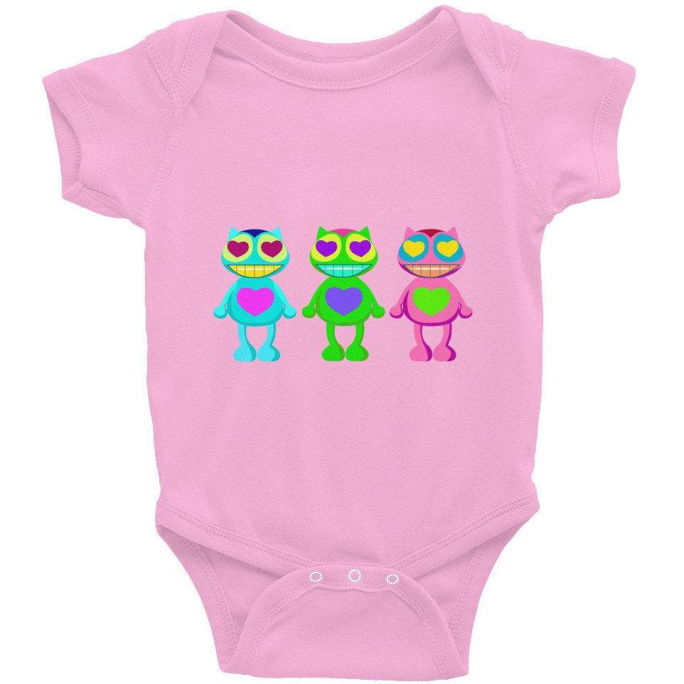 Pop Art Cat Infant Bodysuit, Cute Baby Clothing, Cat Baby Bodysuit, Baby Shower Gift, Cat Baby Tee, Art Baby Clothing, Unique Baby Clothes - Atomic Bullfrog