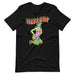 Psychobilly Pinup Unisex t-shirt, Lowbrow Art Tshirt - Atomic Bullfrog