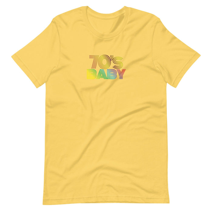Retro 70s Baby T-Shirt, 70s Disco Baby unisex t-shirt, Disco T-Shirt, Retro Vintage 70s Shirt, 70s Disco Gift, Throwback 70s Tee - Atomic Bullfrog