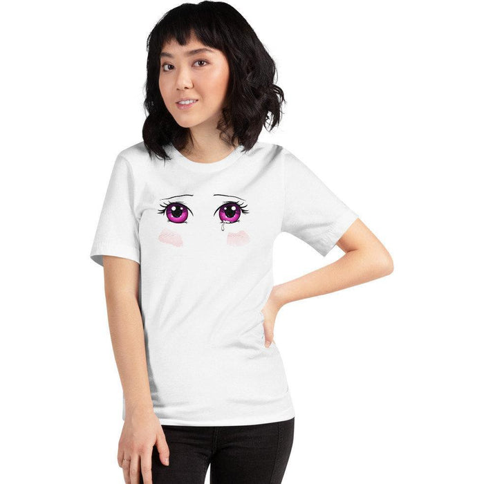 Sad Anime Eyes Unisex T-Shirt - Atomic Bullfrog