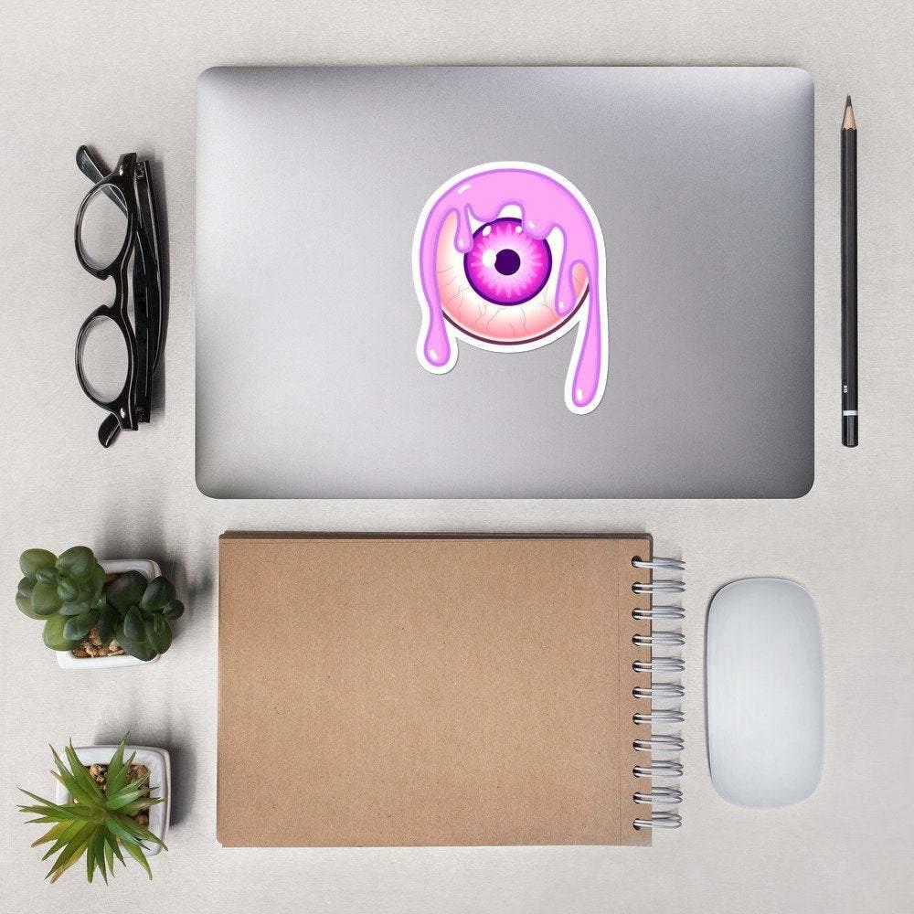 Yami Kawaii Eyeball Sticker, Yume Kawaii Melting Eyeball Bubble-free sticker - Atomic Bullfrog