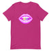 Yami Kawaii Lips with Pill Unisex T-Shirt, Pastel Goth Aesthetic, Pink Goth, Lipstick Pill Shirt, Menhera, Pill T-Shirt, Kawaii Pastel Tee - Atomic Bullfrog