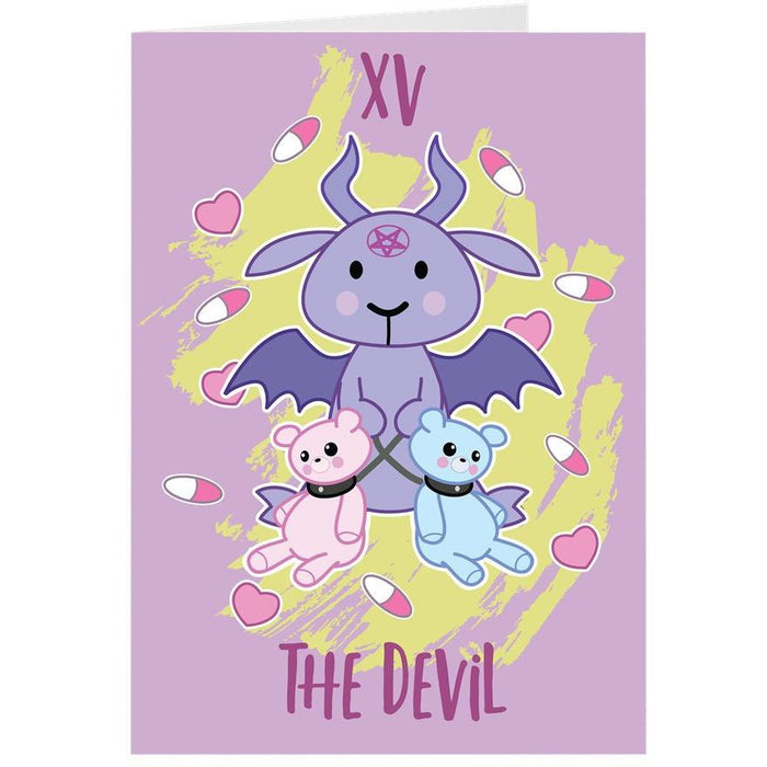 Yami Kawaii The Devil Tarot 10 Pack Greeting Card - Atomic Bullfrog